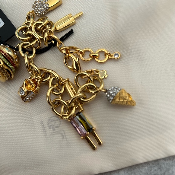 NWT Kate spade Fast Food Gold Charm Bracelet - Picture 3 of 4